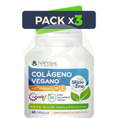 Pack 3x Collagene Vegano 60 Capsule Vegetali Natysal