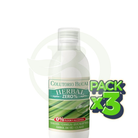 Pack 3x Colutorio Herbal Zero 250Ml Natysal
