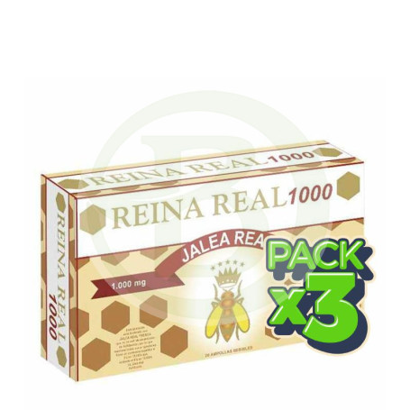 Pack 3x Reina Real 1000 20 Ampollas Robis