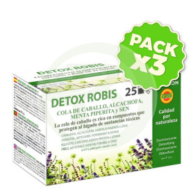 Pack 3x Detox Infusión 25 Filtros Robis