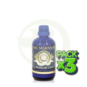 Pack 3x Aceite Puro de Coco 100Ml. Marnys