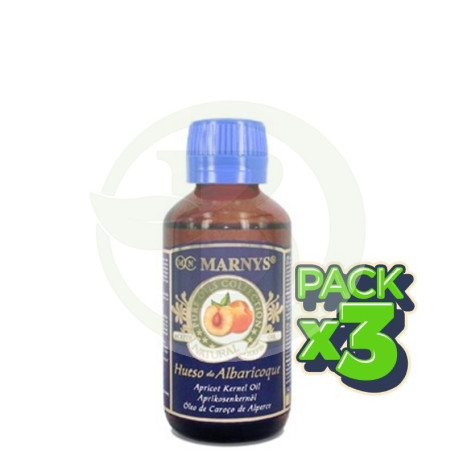Pack 3x Aceite Puro de Hueso de Albaricoque 125Ml. Marnys