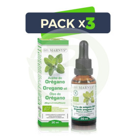 Pack 3x Aceite de Orégano BIO Marnys
