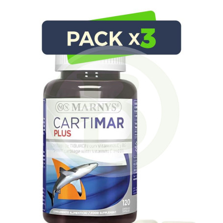 Pack 3x Cartimar Plus 120 Cápsulas Marnys