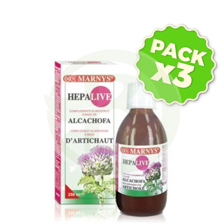 Pack 3x Hepalive 250Ml. Marnys