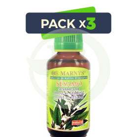 Pack 3x Aceite Alimentario de Sésamo 125Ml. Marnys
