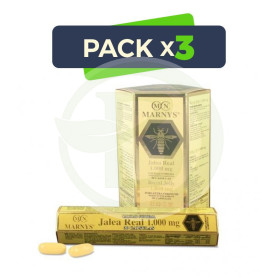 Pack 3x Jalea Real y Lecitina 90 Cápsulas Marnys