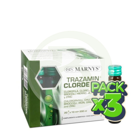 Pack 3x Trazamin Clordetox 20 Viales Marnys