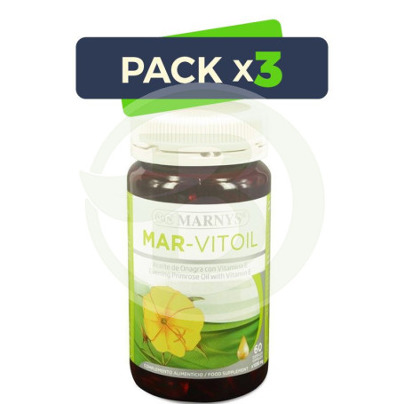 Pack 3x Mar-Vitoil 150 Cápsulas 500Mg. Marnys