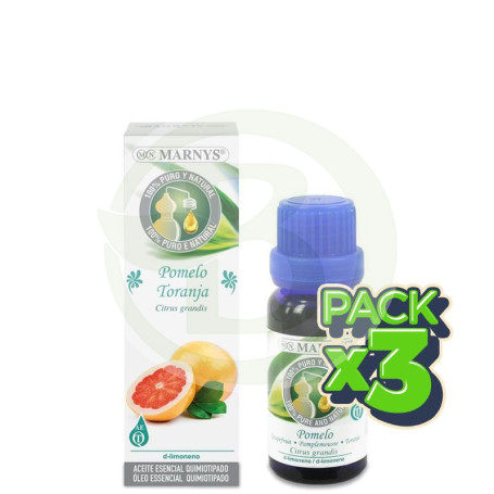 Pack 3x Aceite Esencial Alimentario de Pomelo 15Ml. Marnys