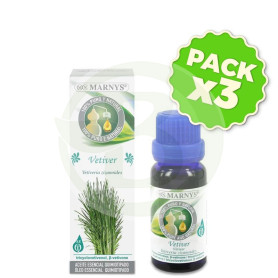 Pack 3x Aceite Esencial Alimentario de Vetiver 15Ml. Marnys