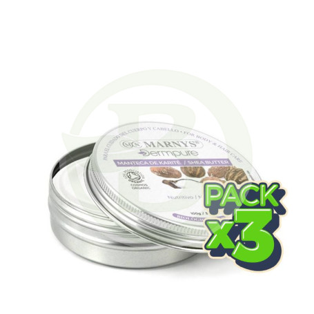 Pack 3x Manteca de Karité Bio 100Gr. Marnys