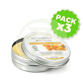 Pack 3x Manteca de Karité, espino amarillo y calendula bio 100gr Marnys