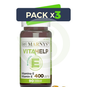 Pack 3x Vitahelp e 400Ui 90 Cápsulas Marnys