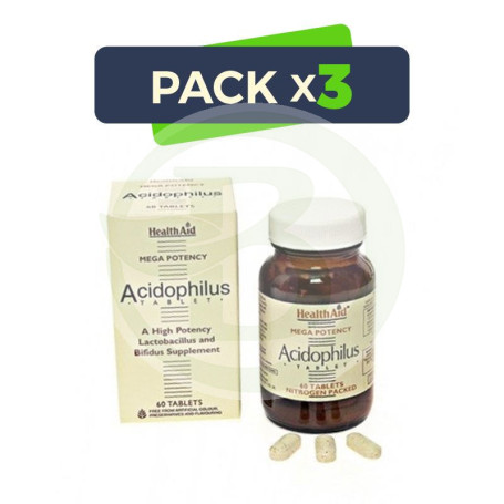 Pack 3x Acidophilus Mega Potency Health Aid