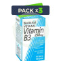 Pack 3x Vitamina B3 (Niacinamida) 250Mg. Health Aid