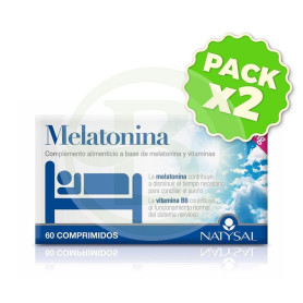 Pack 2x Melatonina 60 Comprimidos Natysal