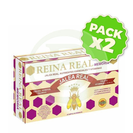 Pack 2x Reina Real Memoria 20 Ampollas Robis