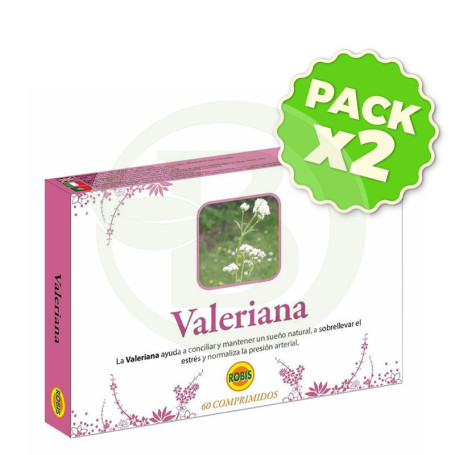 Pack 2x Valeriana 60 Comprimidos Robis