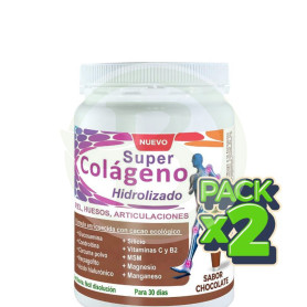 Pack 2x Super Colágeno Hidrolizado Sabor Chocolate 300Gr Robis