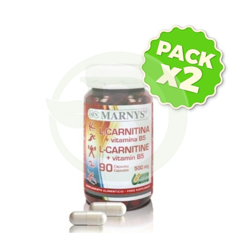 Pack 2x L-Carnitina Cápsulas Marnys