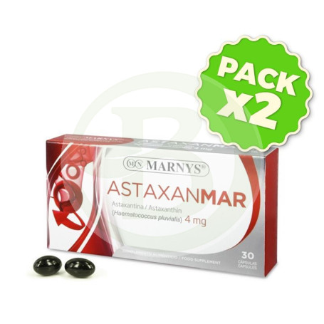 Pack 2x Astaxanmar 30 Cápsulas Marnys