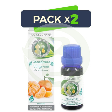 Pack 2x Aceite Alimentario de Mandarina 15Ml. Marnys