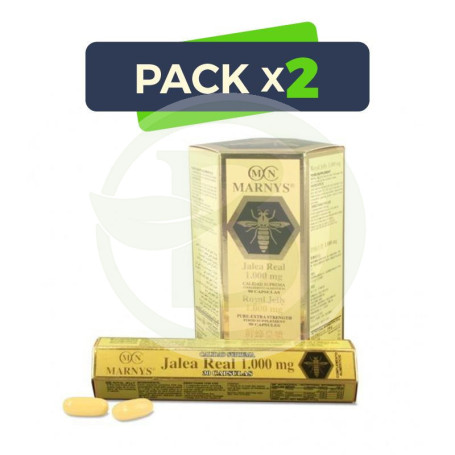Pack 2x Jalea Real y Lecitina 30 Cápsulas Marnys