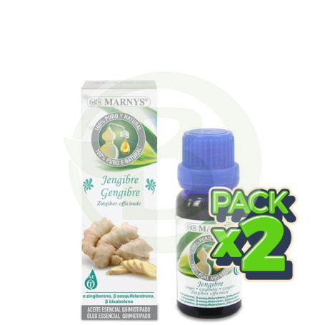 Pack 2x Aceite Esencial Alimentario de Jengibre 15Ml. Marnys