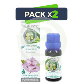 Pack 2x Aceite Esencial Alimentario de Salvia Romana 15Ml. Marnys