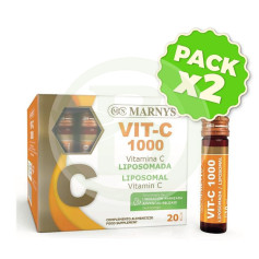 Pack 2x Vit-C 1000 Liposomada 20 Flaconcini Marnys