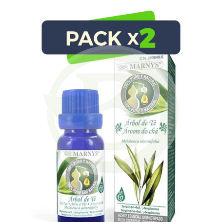 Pack 2x Aceite Esencial Arbol De Te 15Ml Marnys