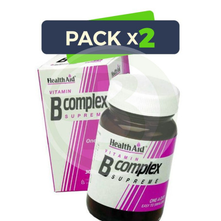 Pack 2x Complejo B 30 Cápsulas Health Aid