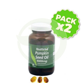 Pack 2x Aceite de Calabaza 1000Mg. Health Aid