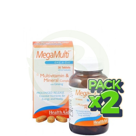 Pack 2x MegaMulti con Ginseng Health Aid