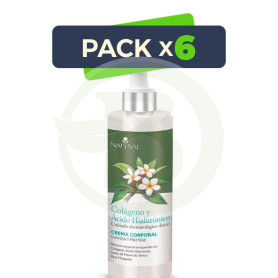 Pack 6x Loción Corporal Colágeno y Ácido Hialurónico 300Ml Natysal