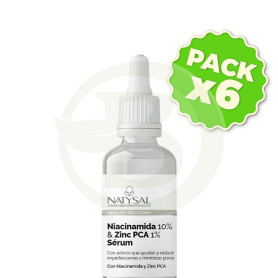 Pack 6x Sérum Niacinamida y Zinc Pca 20Ml Natysal
