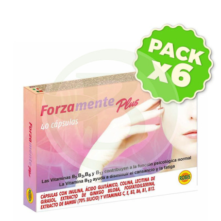 Pack 6x Forzamente Plus 40 Comprimidos Robis