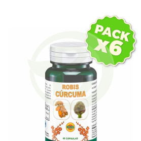 Pack 6x Cúrcuma 40 Comprimidos Robis