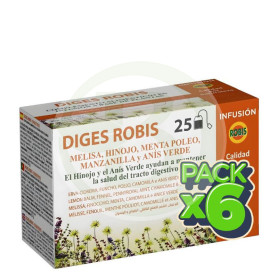 Pack 6x Diges Infusión 25 Filtros Robis