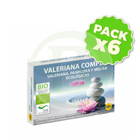 Pack 6x Valeriana Complex Bio 40 Cápsulas Robis