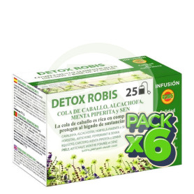 Pack 6x Detox Infusión 25 Filtros Robis