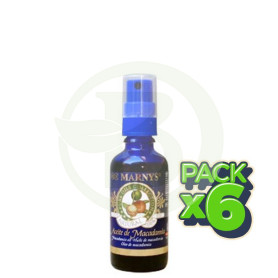 Pack 6x Aceite Puro de Macadamia 50Ml. Marnys