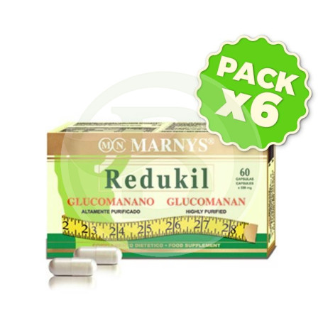Pack 6x Redukil (Glucomanano) Marnys