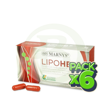 Pack 6x Lipohelp 60 Cápsulas Marnys