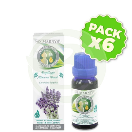 Pack 6x Aceite Esencial Alimentario de Espliego 15Ml. Marnys