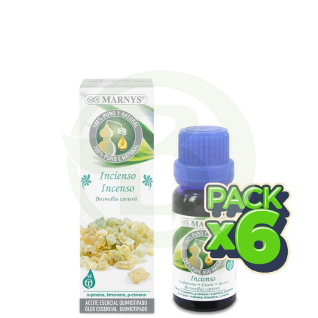 Pack 6x Aceite Alimentario de Incienso 15Ml. Marnys