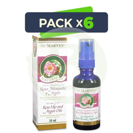 Pack 6x Aceite Corporal de Hipérico 50Ml. Spray Marnys