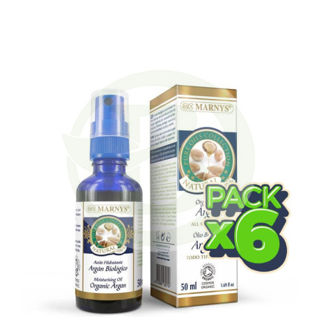 Pack 6x Aceite de Argán Bio 50Ml Marnys
