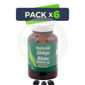 Pack 6x Ginkgo Biloba (Ginkgo Biloba) Health Aid